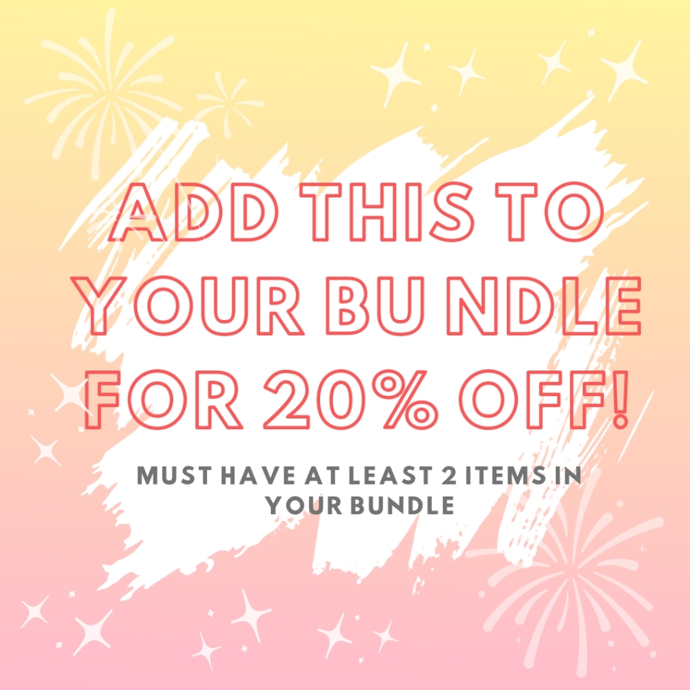 20% off when added to bundle!